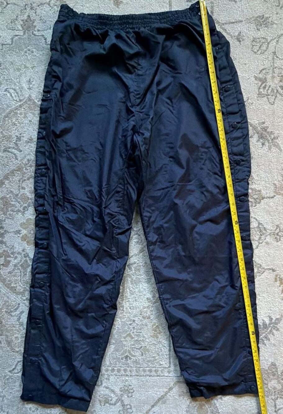 Vintage USA Olympic Team Nylon Windbreaker Tearaway Track Pants Navy Blue Large